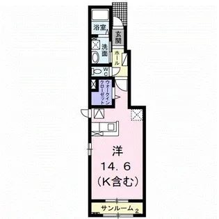 スプレンドルⅡ【1階】の間取り