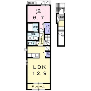 アトールⅠ【2階】の間取り