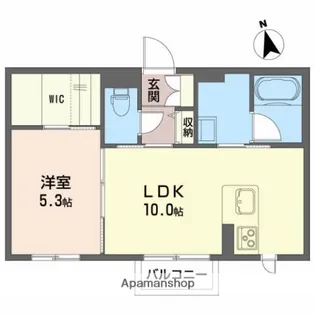 メゾンドゥレーブ【1階】の間取り