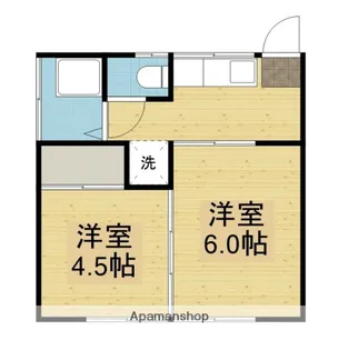 フェリーチェにいだ【201号室】の間取り