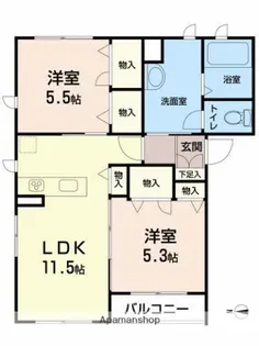 フラージュ【2階】の間取り