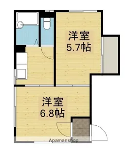 フレグランス新屋大川町B【103号室】の間取り