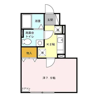 グレイタス楢山【1階】の間取り