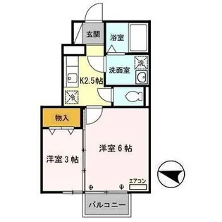 エクセル泉中央【1階】の間取り