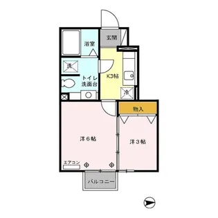グランセ オルメ A【1階】の間取り