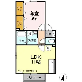 エステート手形【2階】の間取り