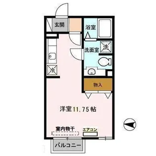 コスミオンセブン【2階】の間取り