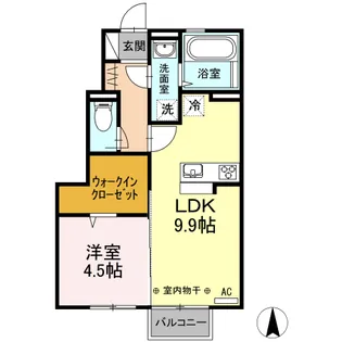 ル・ブランシェ【1階】の間取り