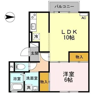 ニッセイハイム【2階】の間取り