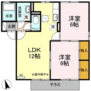 PUREーFIRST千秋【1階】の間取り