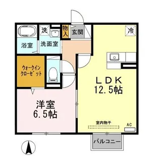 コーポビューラー1【2階】の間取り