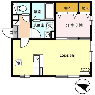 マノワール・リヴィエール Ⅱ【2階】の間取り