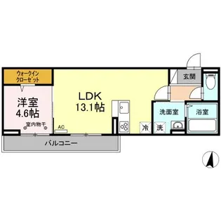 グラシア【3階】の間取り