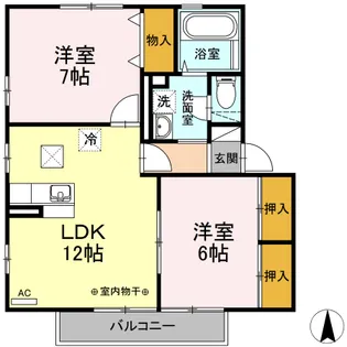 エトワールK Ⅱ【1階】の間取り