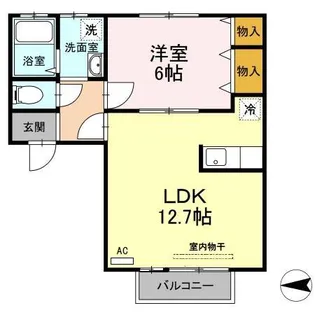 エステート八橋【2階】の間取り