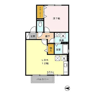 セジュール樹 A【1階】の間取り