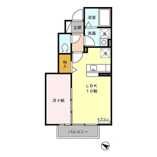 グランモア青山【1階】の間取り