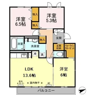 セジュール NANA【3階】の間取り