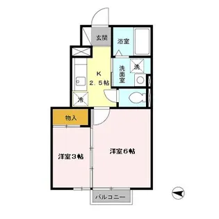 エルレ山王【1階】の間取り