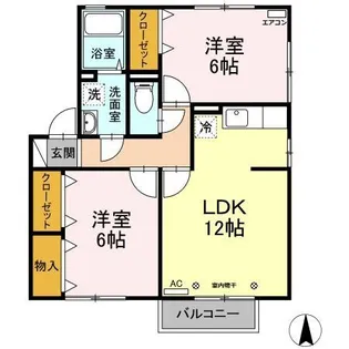 ドエル・ノア【2階】の間取り