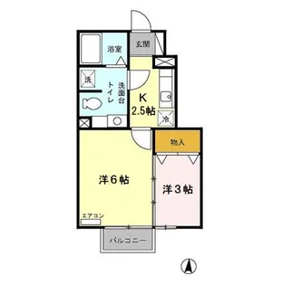 ローズコート将南【1階】の間取り