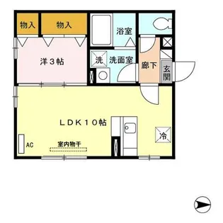 オーパスワンアネックス【1階】の間取り