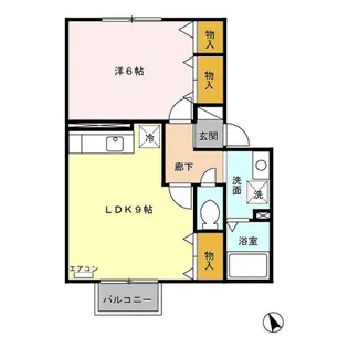 ウィルモア御所野【1階】の間取り