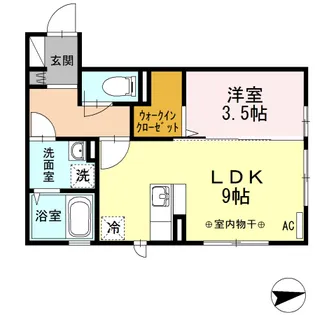 ディアコート和田駅前【1階】の間取り