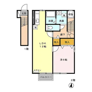 スマイル追分【2階】の間取り