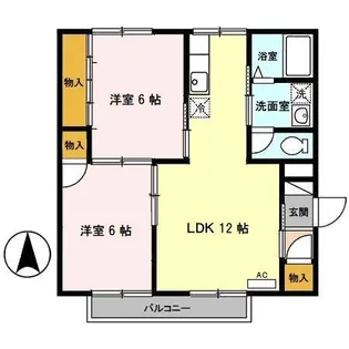 アーバンライフ八橋【1階】の間取り