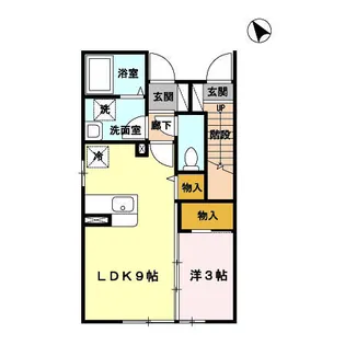 ミルキー【1階】の間取り