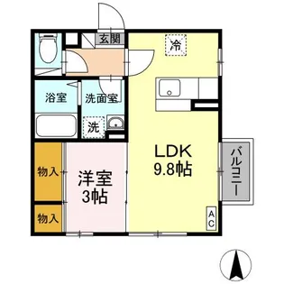 グランシャリオ A【2階】の間取り