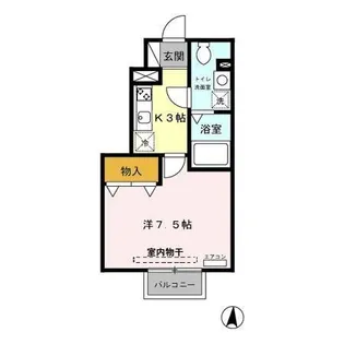 メゾン・アスティオス【1階】の間取り