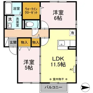 ドミール三和【2階】の間取り