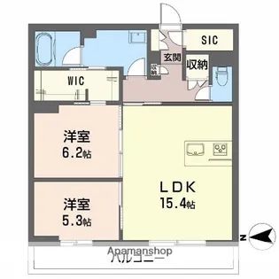 THE IZUMI【1階】の間取り