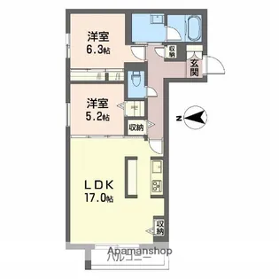 THE IZUMI【1階】の間取り