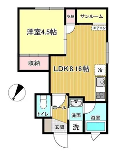 EPISODE C棟【1階】の間取り