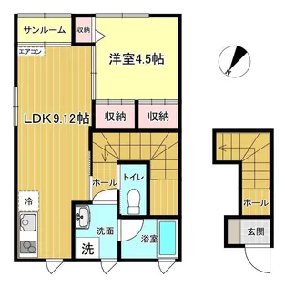EPISODE C棟【2階】の間取り