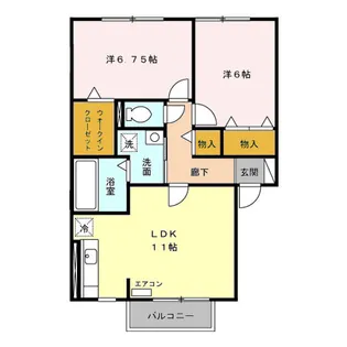 アローネビーダ【2階】の間取り