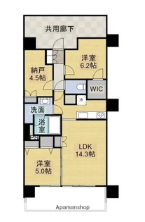 レーベン秋田 THE IMPERIAL TOWER【903号室】の間取り