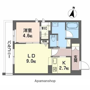 フォルビート八橋【2階】の間取り