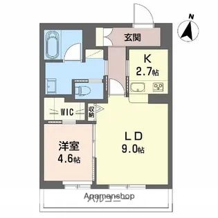 フォルビート八橋【1階】の間取り