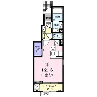 レガリア山王【1階】の間取り
