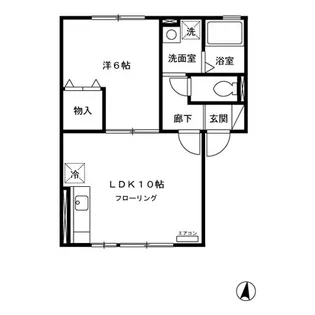 セジュール将軍野東 A【1階】の間取り