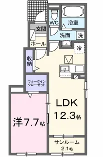 うららⅢ【1階】の間取り