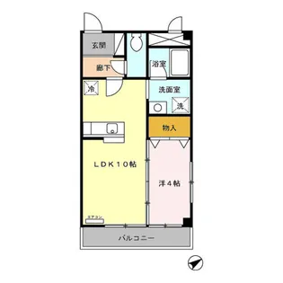 ラーク中町【3階】の間取り