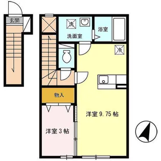 マノワール・リヴィエール Ⅰ【2階】の間取り