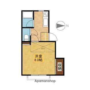 レジデンスS【1-2号室】の間取り