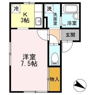 セジュール東町【2階】の間取り