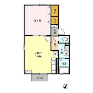 セジュール ノア【101号室】の間取り